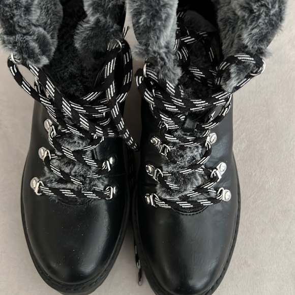 Target Faux Fur Black Booties - Picture 2 of 3